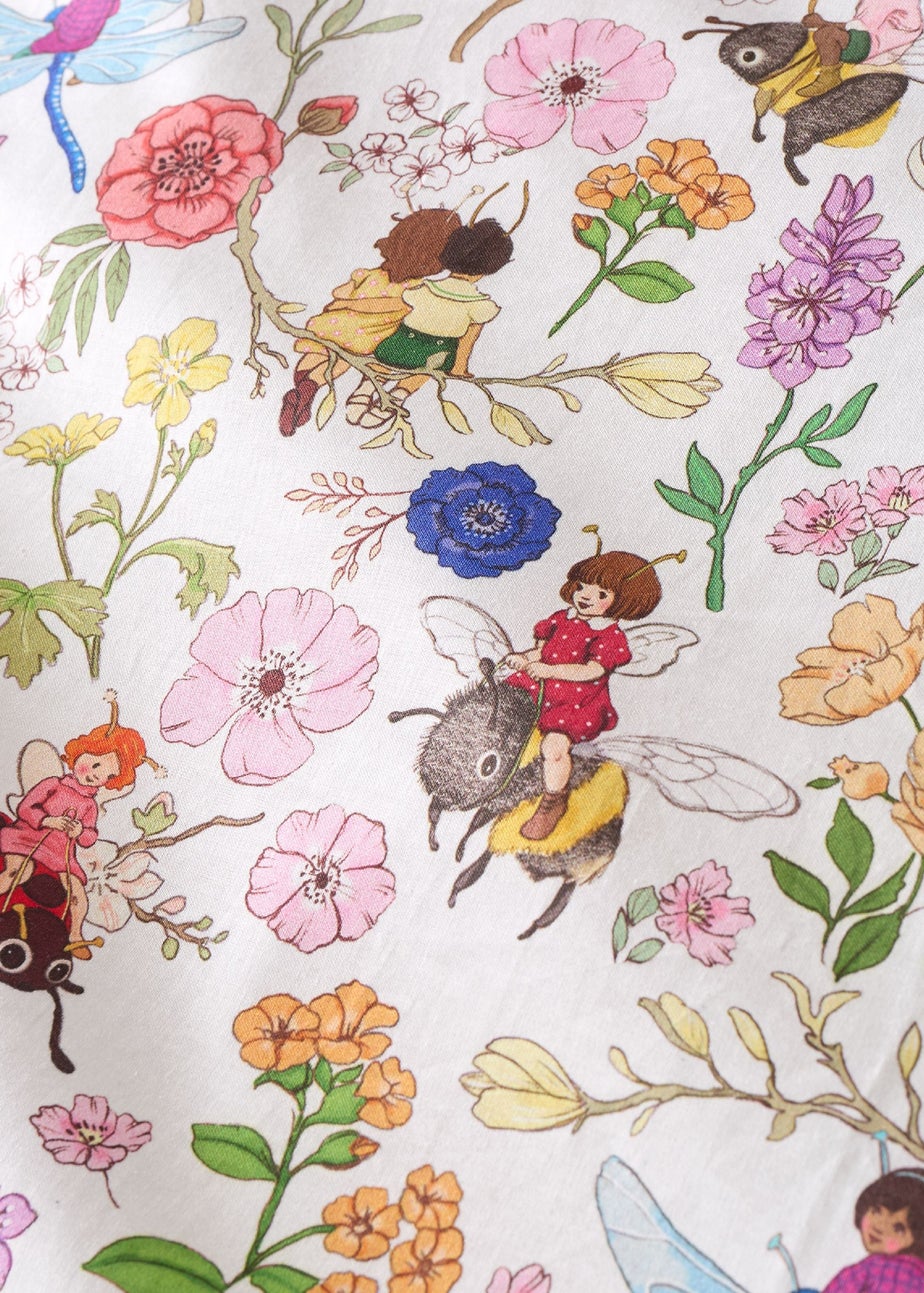 Belle & Boo Garden Friends Reversible Cotton Duvet Cover Set White