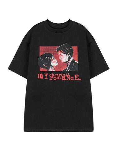 Vanilla Underground My Chemical Romance Three Cheers Black Adult T-Shirt