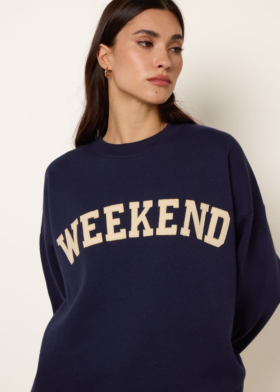 Blue Vanilla Navy Weekend Sweatshirt