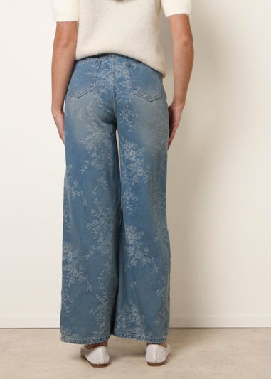 Blue Vanilla Blue Floral Print Jeans