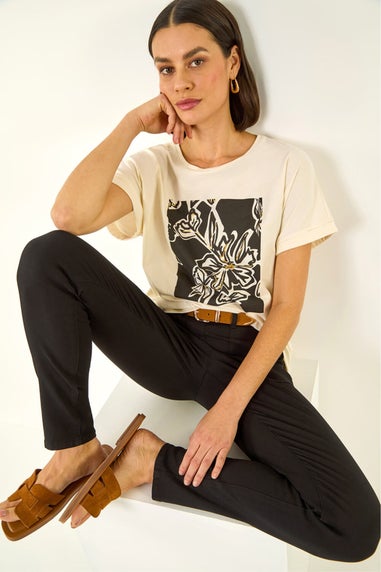 Roman Black Utility Stretch Jegging Trouser