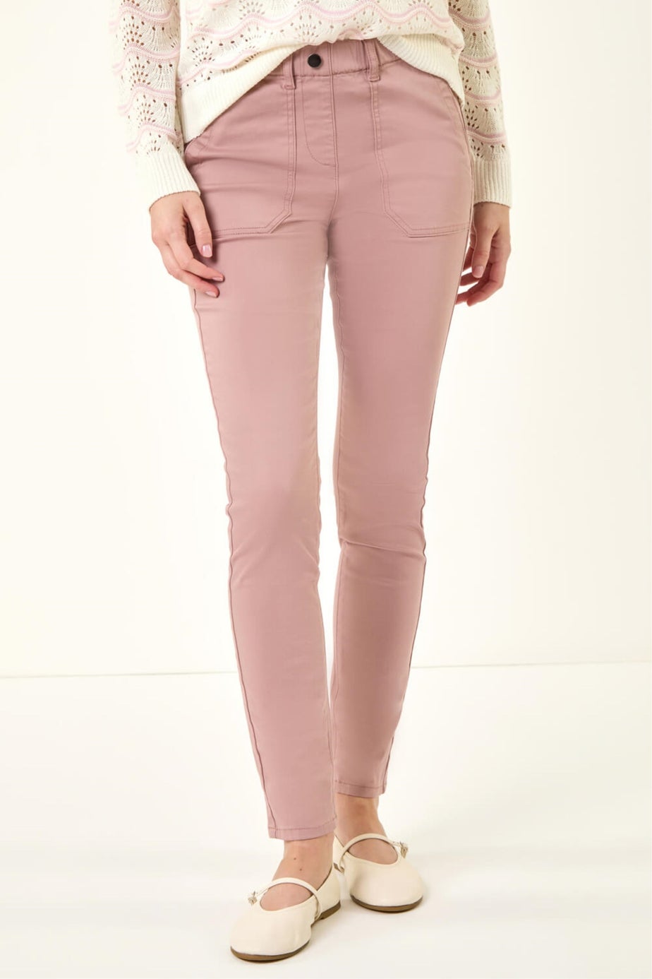 Roman Rose Utility Stretch Jegging Trouser
