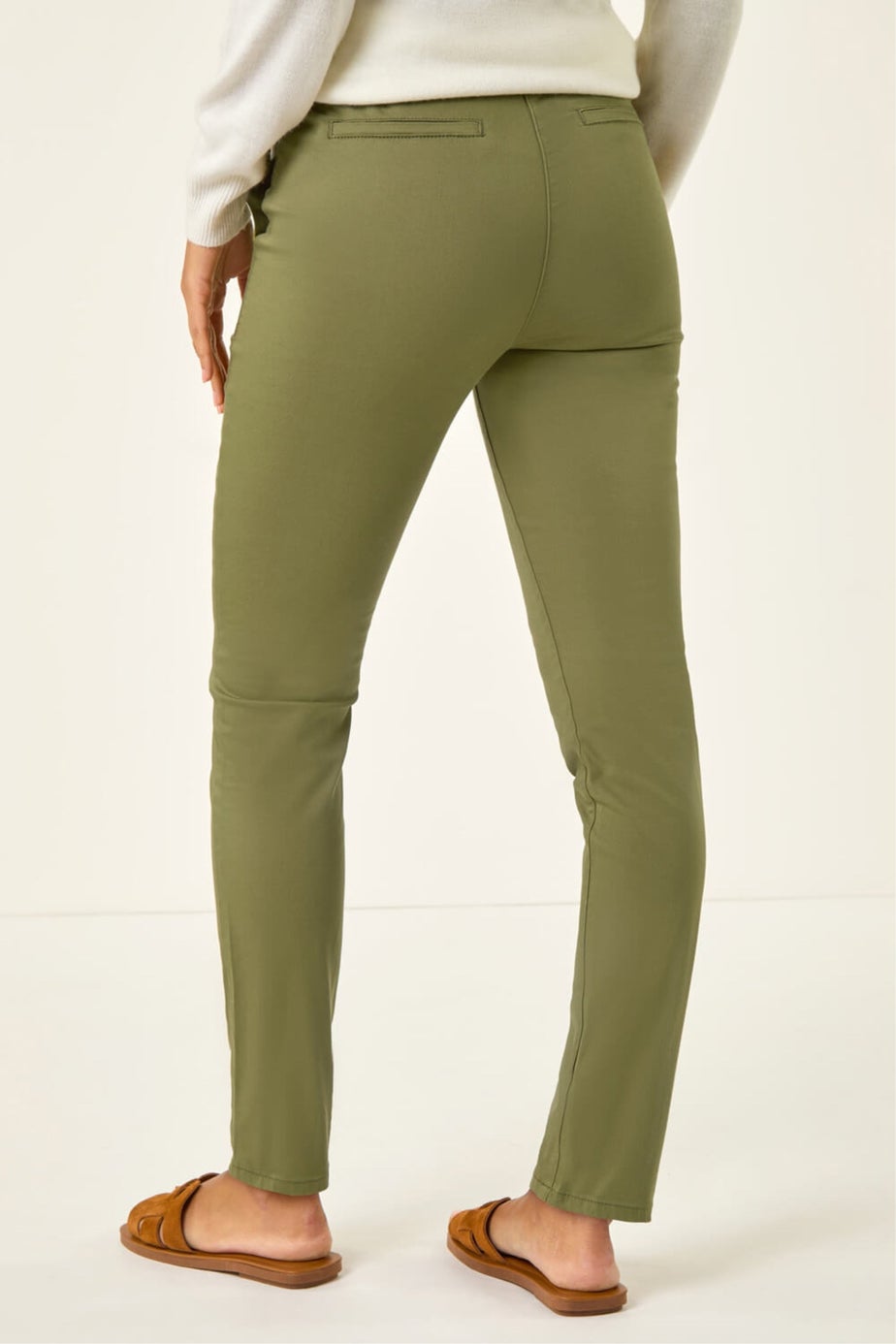 Roman Khaki Utility Stretch Jegging Trouser