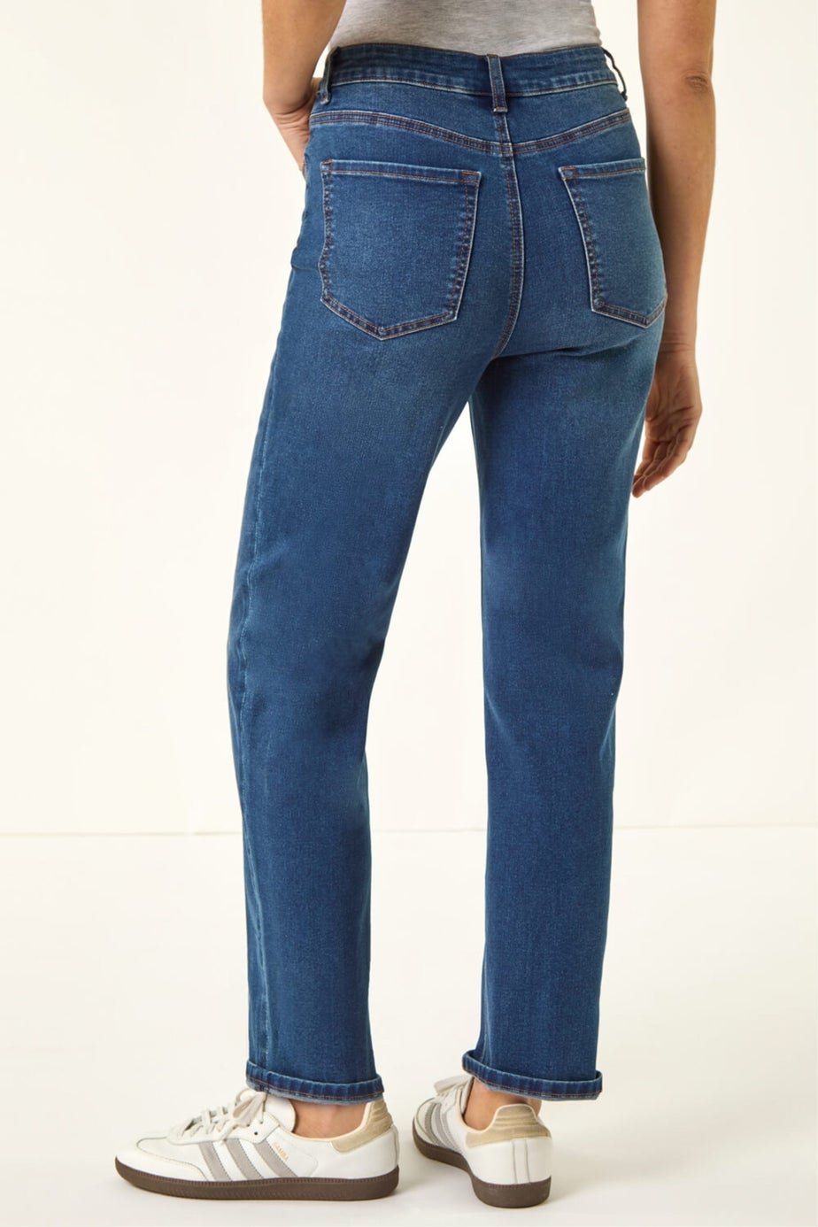 Roman Indigo Straight Leg Stretch Jean