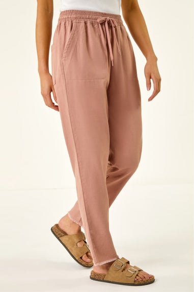 Roman Pink Petite Elasticated Waist Trouser