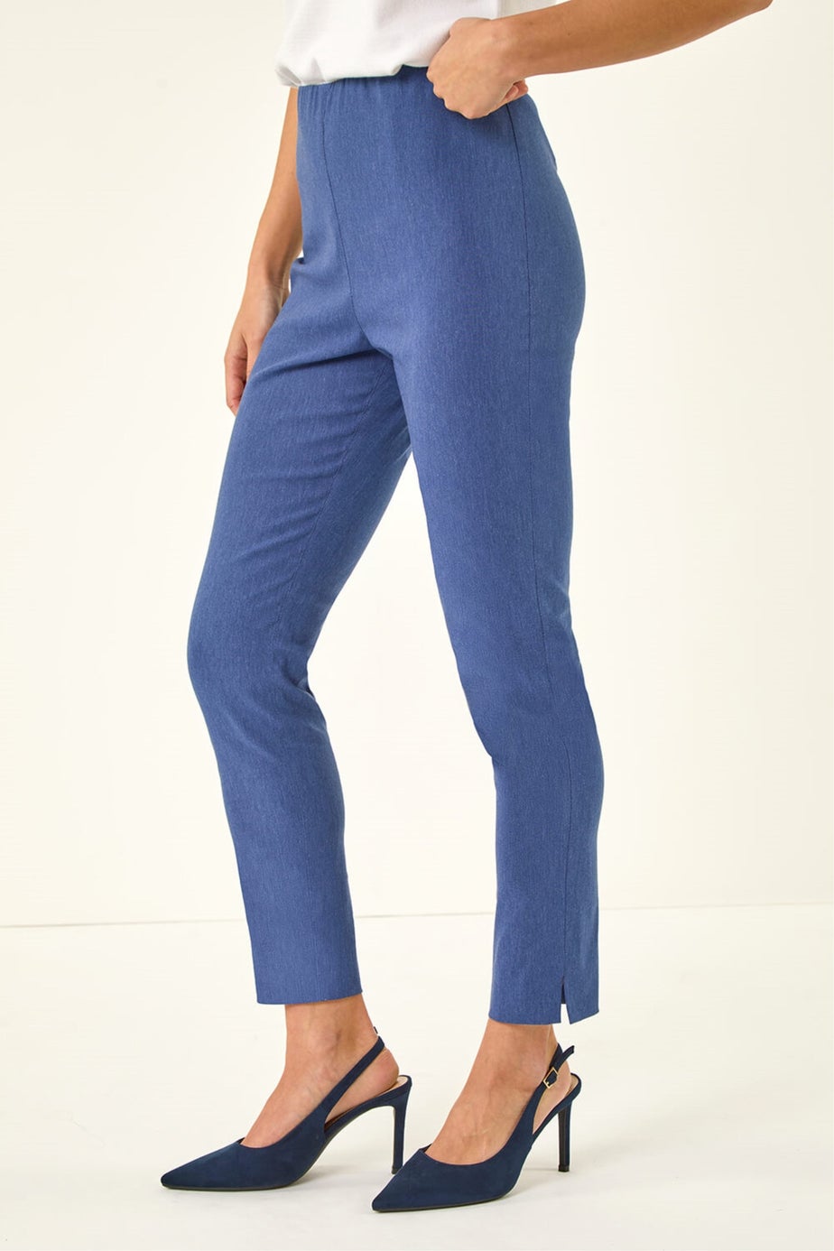 Roman Denim Petite Bengaline Stretch Trouser