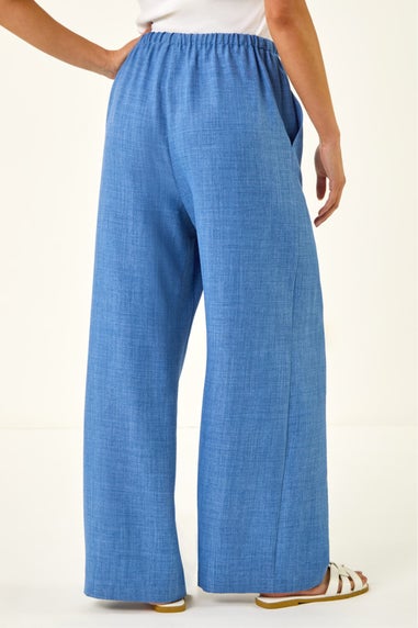 Roman Denim Petite Pull On Woven Trouser