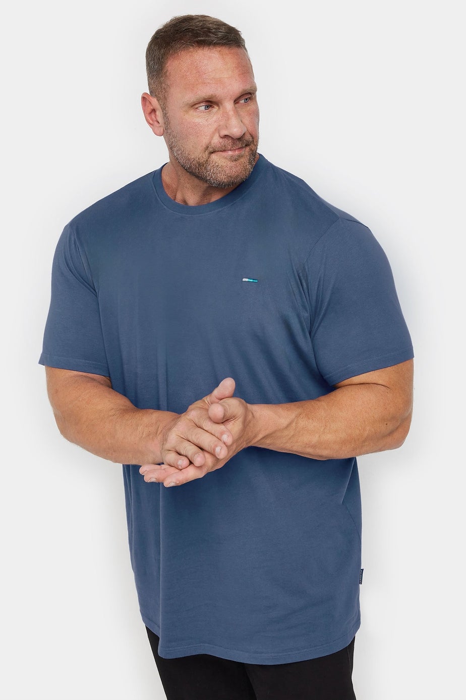 BadRhino Blue/Green/Purple/Grey/Navy Blue 5 Pack Extra Long T-Shirts