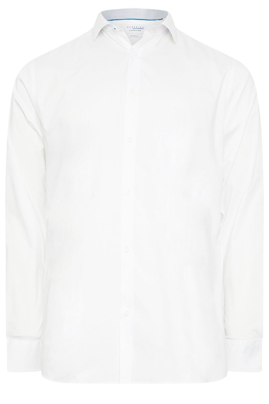 BadRhino Tailoring White Premium Stretch Long Sleeve Formal Shirt
