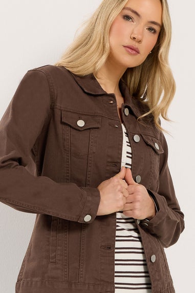 Long Tall Sally Chocolate Brown Denim Jacket