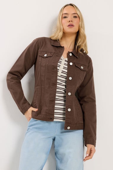 Long Tall Sally Chocolate Brown Denim Jacket