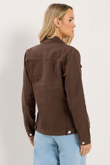 Long Tall Sally Chocolate Brown Denim Jacket