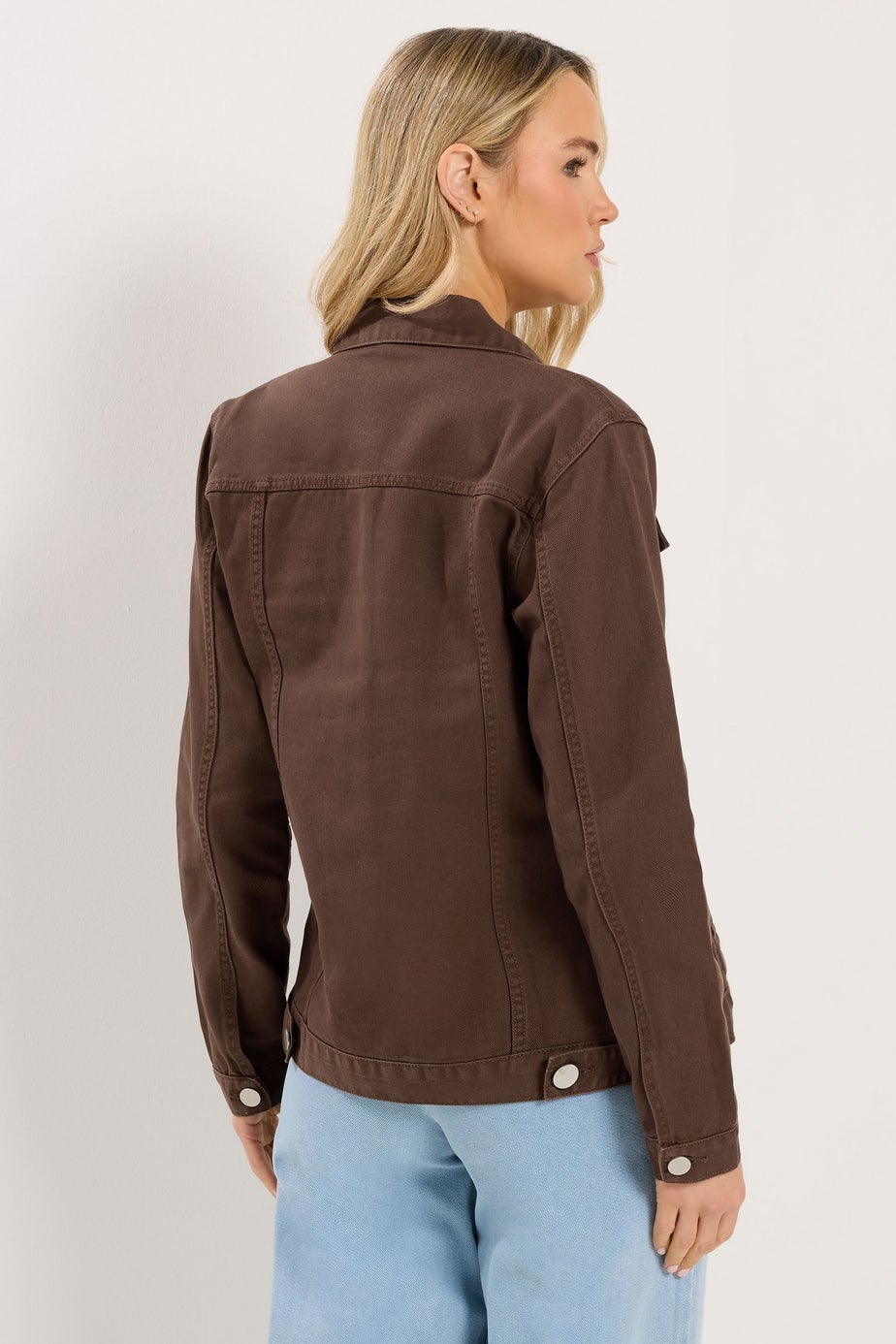 Long Tall Sally Chocolate Brown Denim Jacket