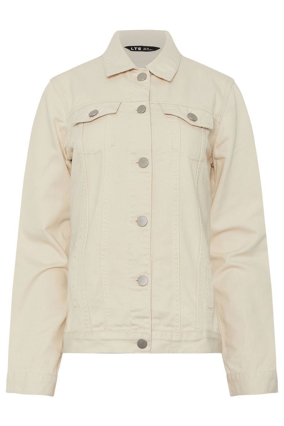 Long Tall Sally Ivory White Denim Jacket