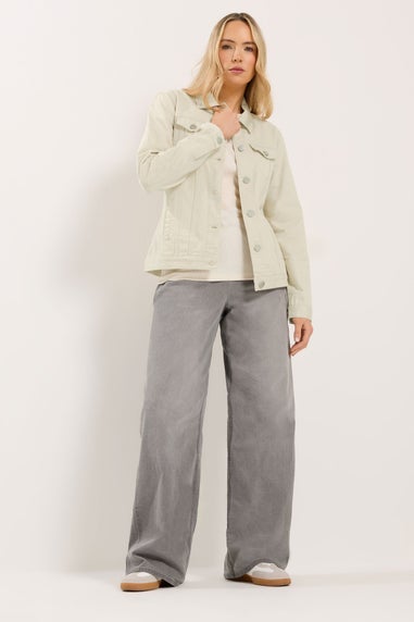 Long Tall Sally Ivory White Denim Jacket