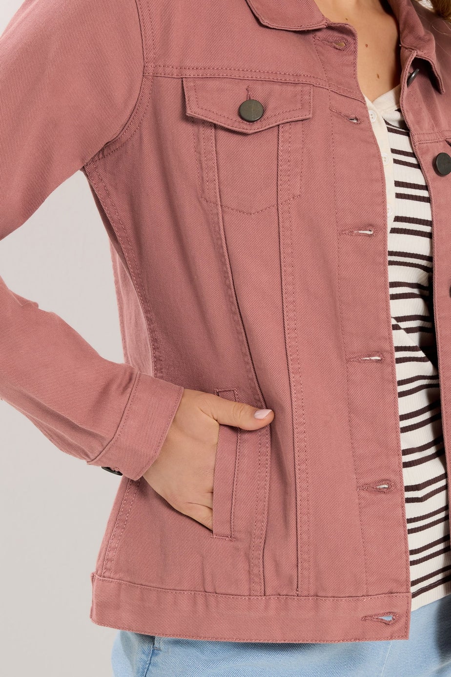 Long Tall Sally Pink Denim Jacket