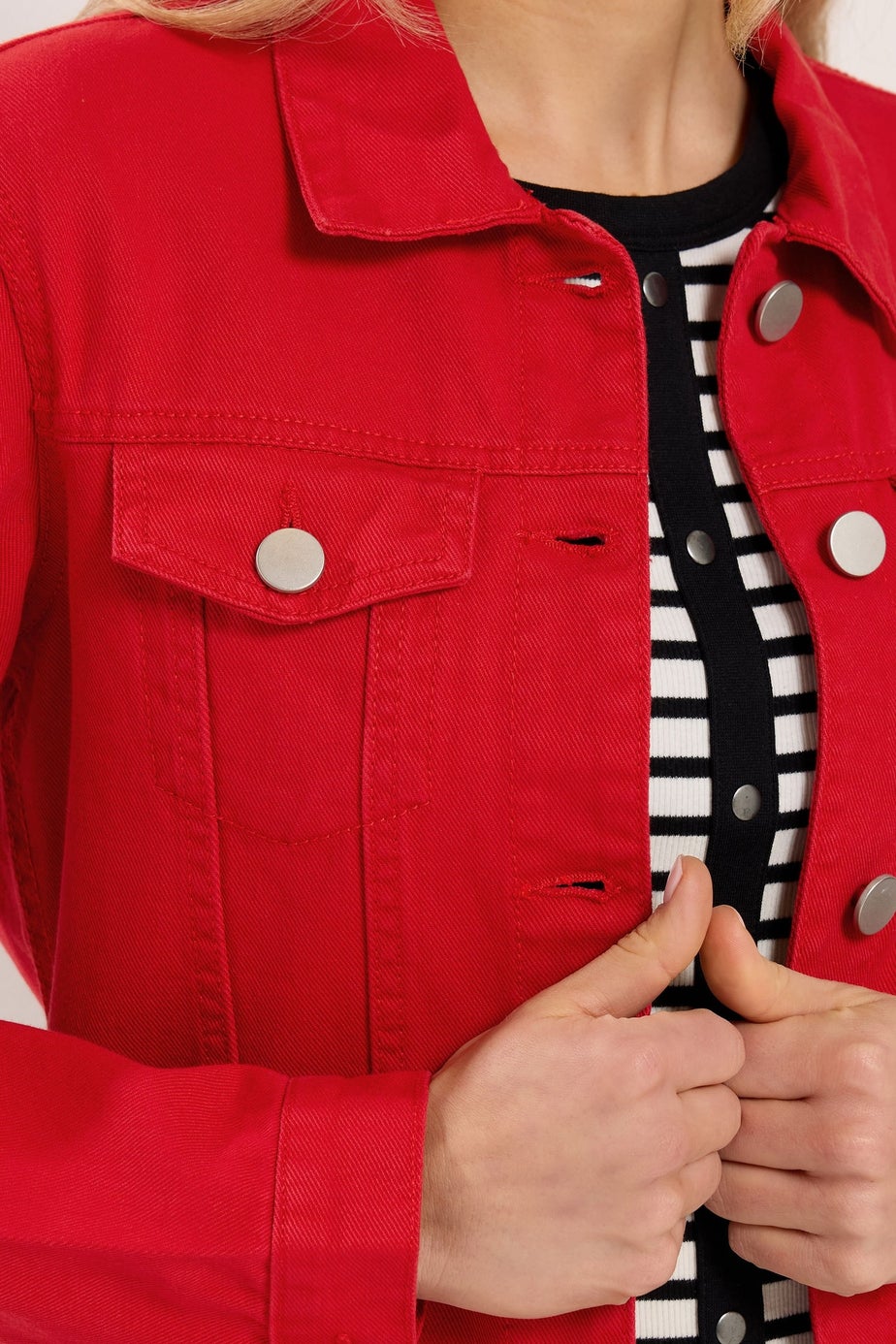 Long Tall Sally Red Denim Jacket