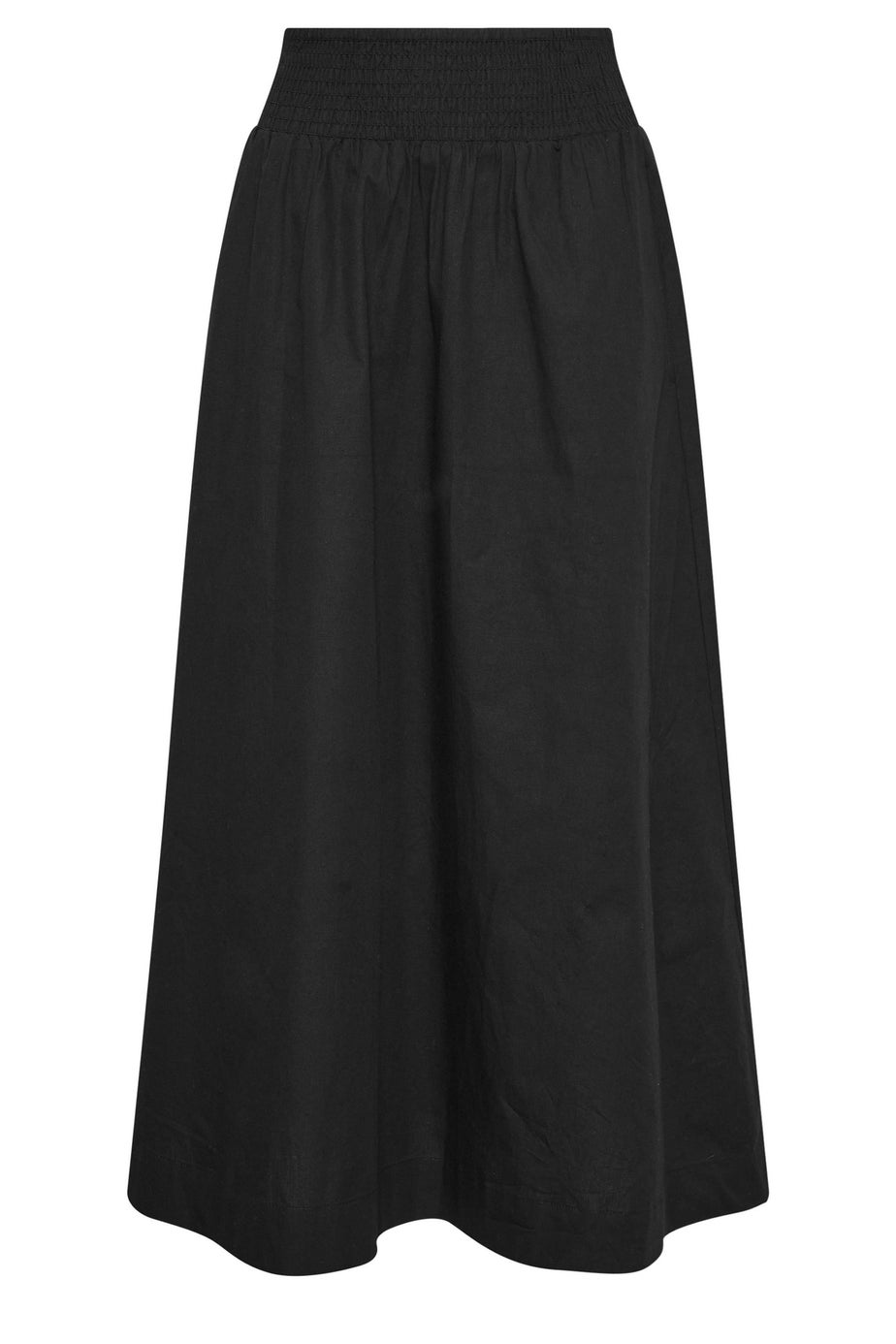 PixieGirl Petite Black Poplin Maxi Skirt