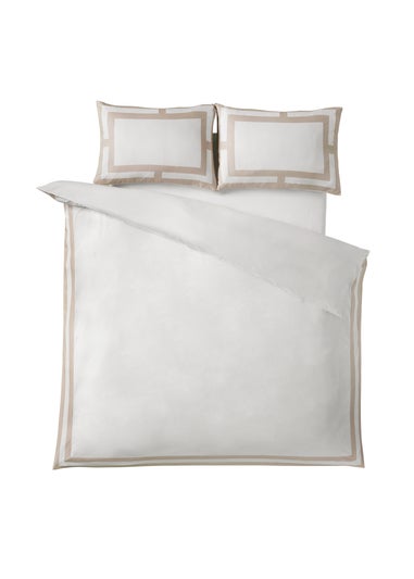 Catherine Lansfield So Soft Mono Panel Duvet Cover Set Natural