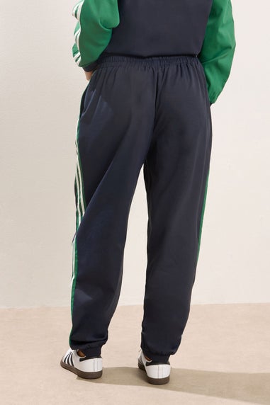 PixieGirl Petite Navy Stripe Cuffed Joggers