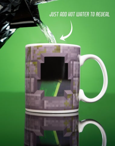 Vanilla Underground Minecraft Creeper Inside 11oz Heat Changing Mug