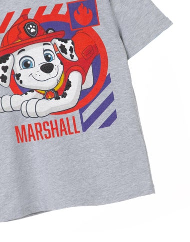 Vanilla Underground Paw Patrol Kids Marshall Grey Marl T-Shirt