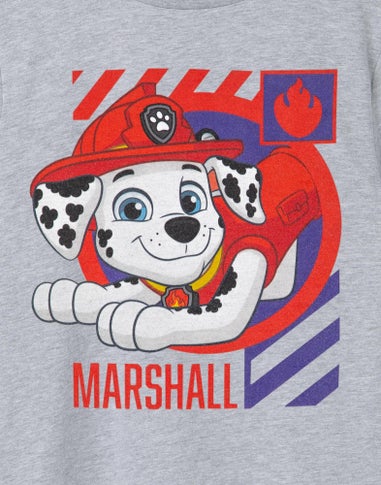 Vanilla Underground Paw Patrol Kids Marshall Grey Marl T-Shirt