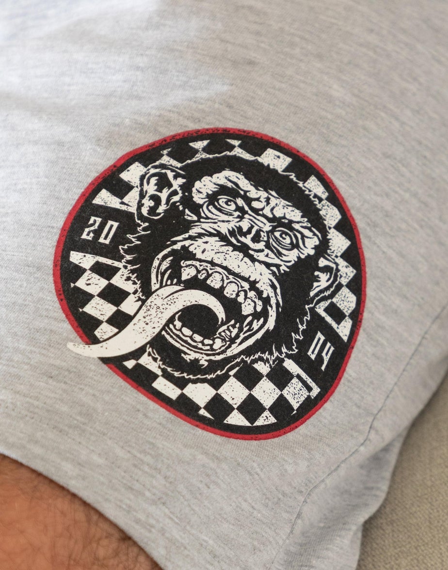 Vanilla Underground Gas Monkey Garage Logo Adults Short Leg Black PJs