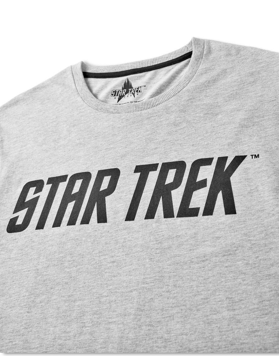 Vanilla Underground Star Trek Adults Logo Black PJs