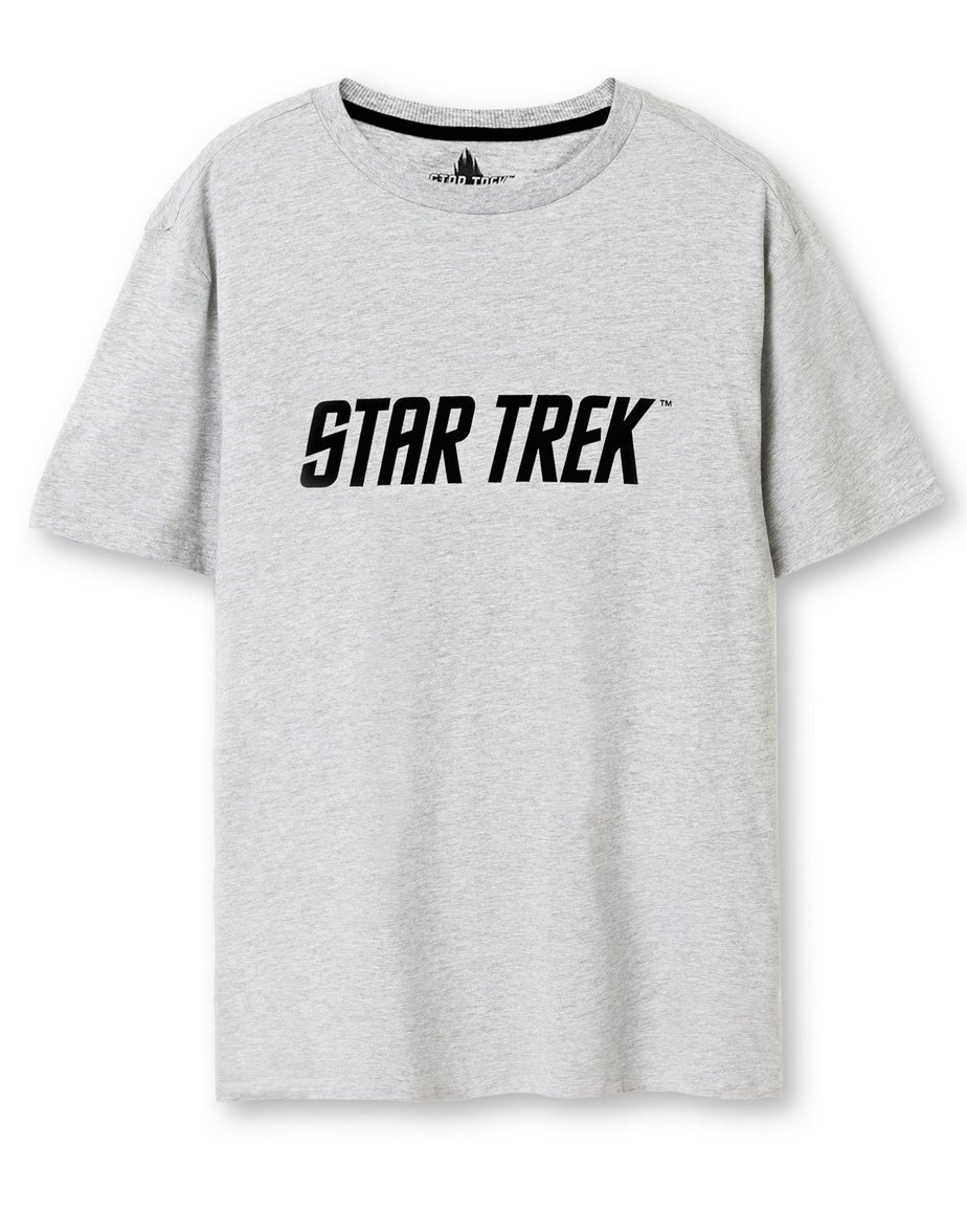 Vanilla Underground Star Trek Adults Logo Black PJs
