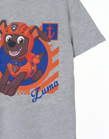 Vanilla Underground Paw Patrol Kids Zuma Grey Marl T-Shirt