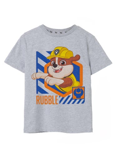 Vanilla Underground Paw Patrol Kids Rubble Grey Marl T-Shirt