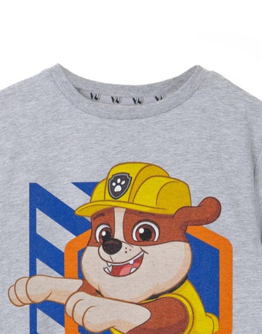 Vanilla Underground Paw Patrol Kids Rubble Grey Marl T-Shirt
