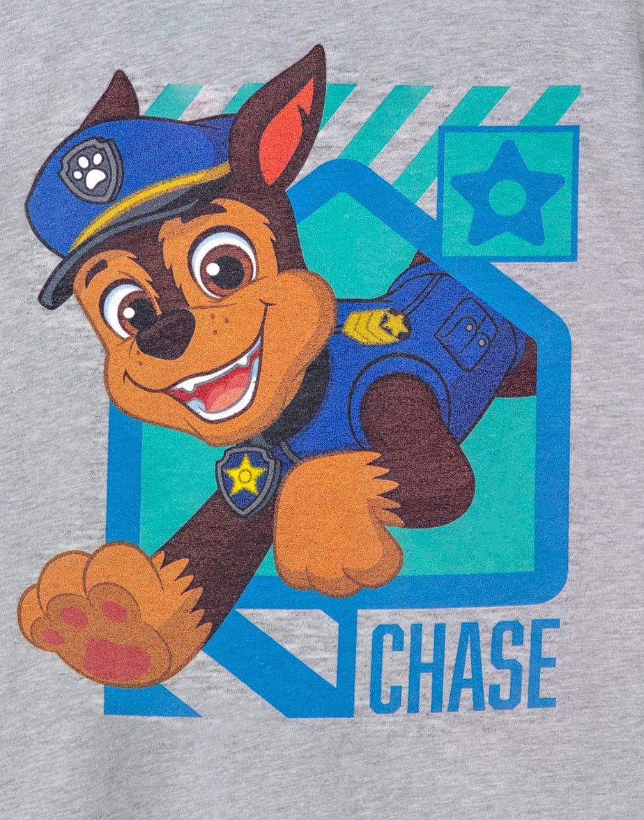 Vanilla Underground Paw Patrol Kids Chase Grey Marl T-Shirt