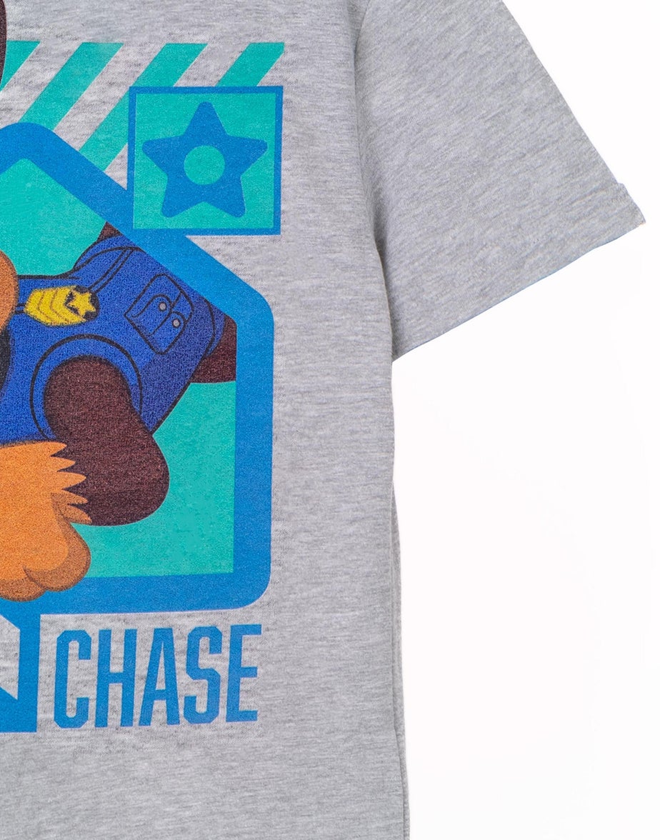 Vanilla Underground Paw Patrol Kids Chase Grey Marl T-Shirt