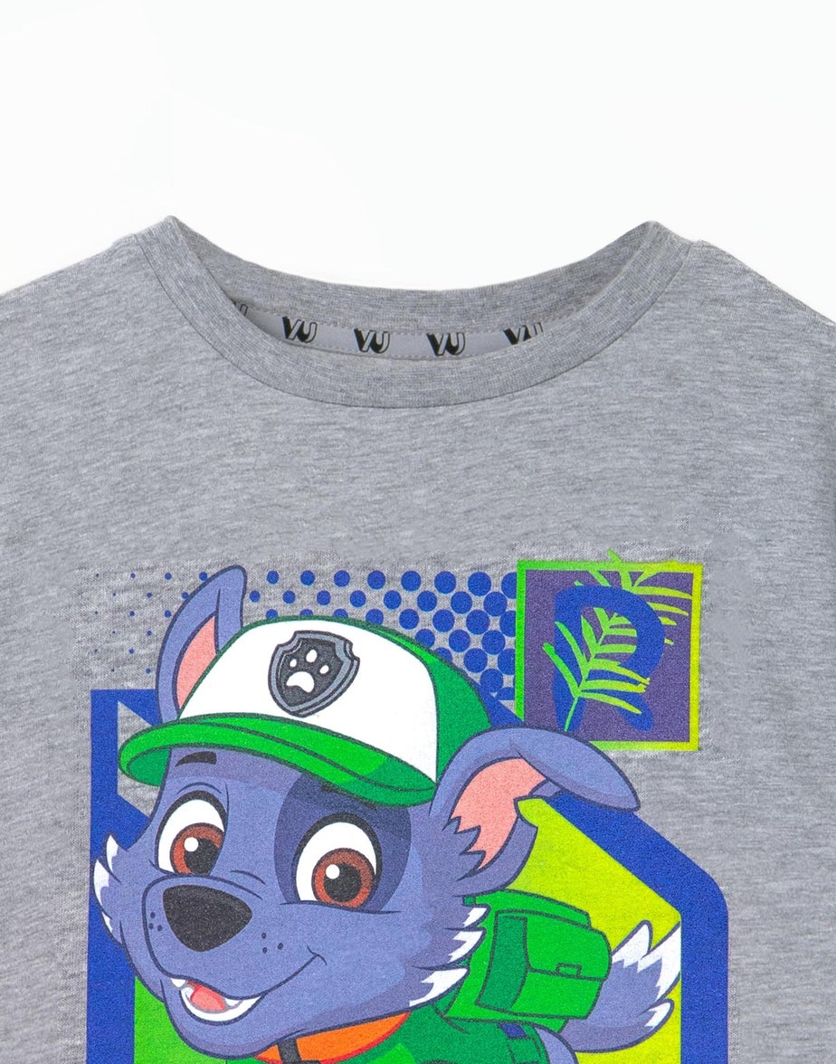 Vanilla Underground Paw Patrol Kids Rocky Grey Marl T-Shirt