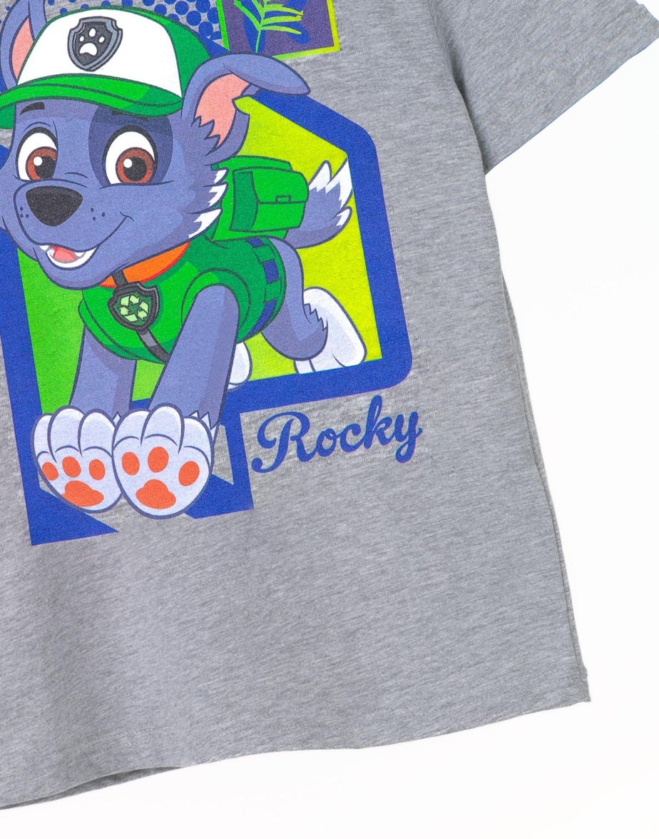 Vanilla Underground Paw Patrol Kids Rocky Grey Marl T-Shirt