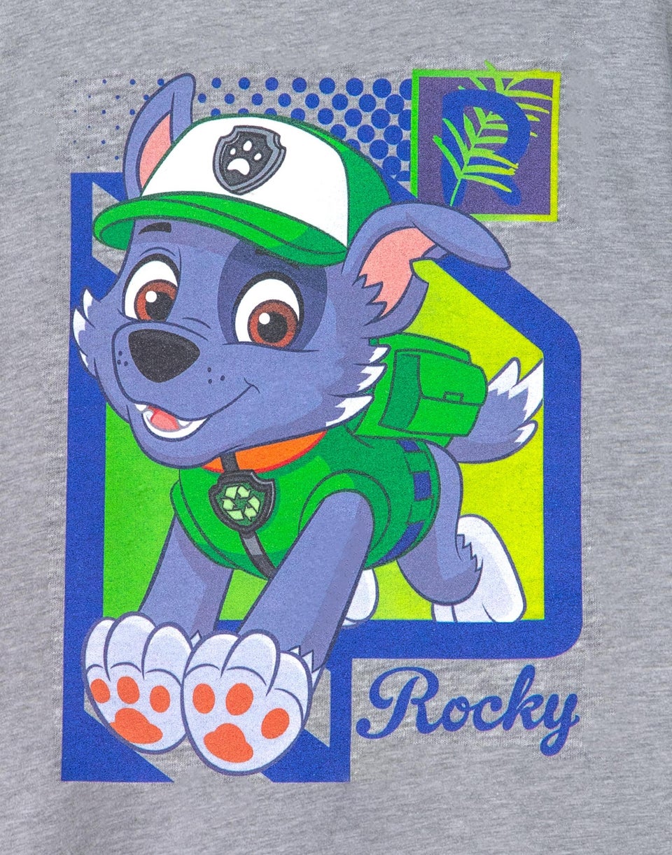 Vanilla Underground Paw Patrol Kids Rocky Grey Marl T-Shirt