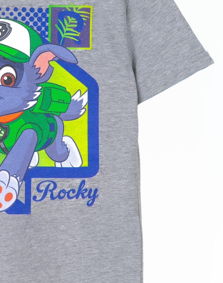 Vanilla Underground Paw Patrol Kids Rocky Grey Marl T-Shirt