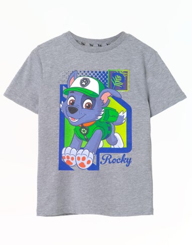 Vanilla Underground Paw Patrol Kids Rocky Grey Marl T-Shirt