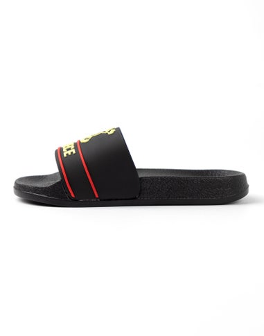 Vanilla Underground One Piece Logo Kids Black Sliders