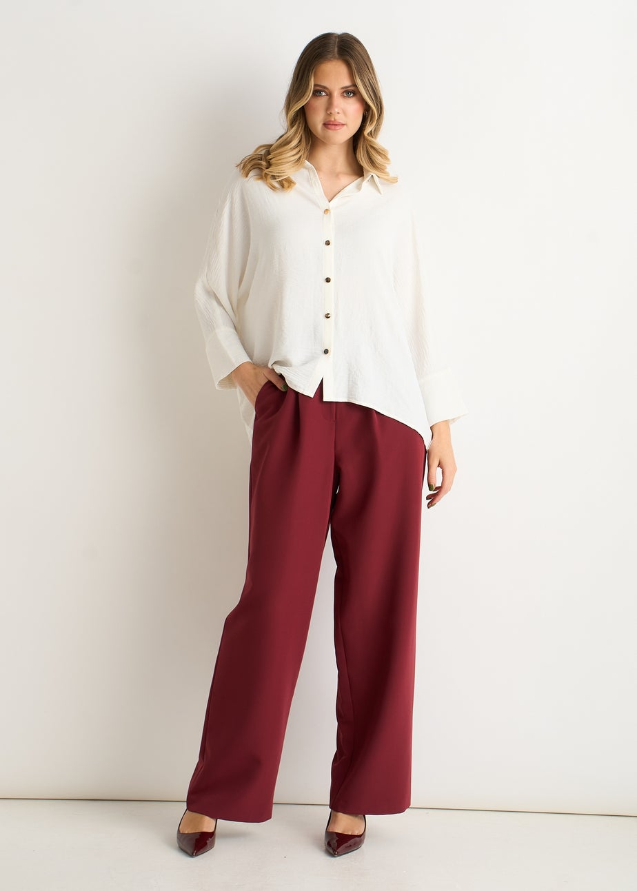 Gini London Ivory Kimono Oversized Blouse