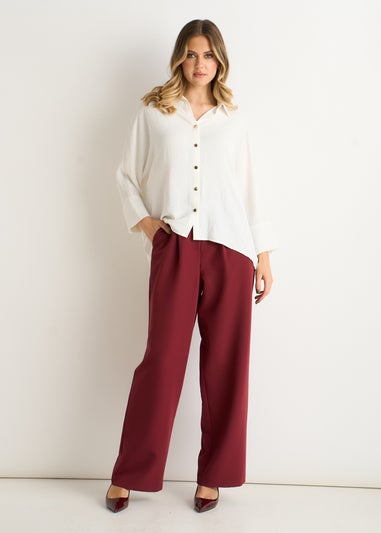 Gini London Ivory Kimono Oversized Blouse