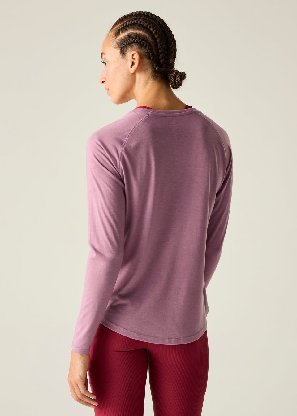 Dare 2b Dusky Orchid Nimble Long Sleeve Reflective, Anti-Bacterial T-Shirt