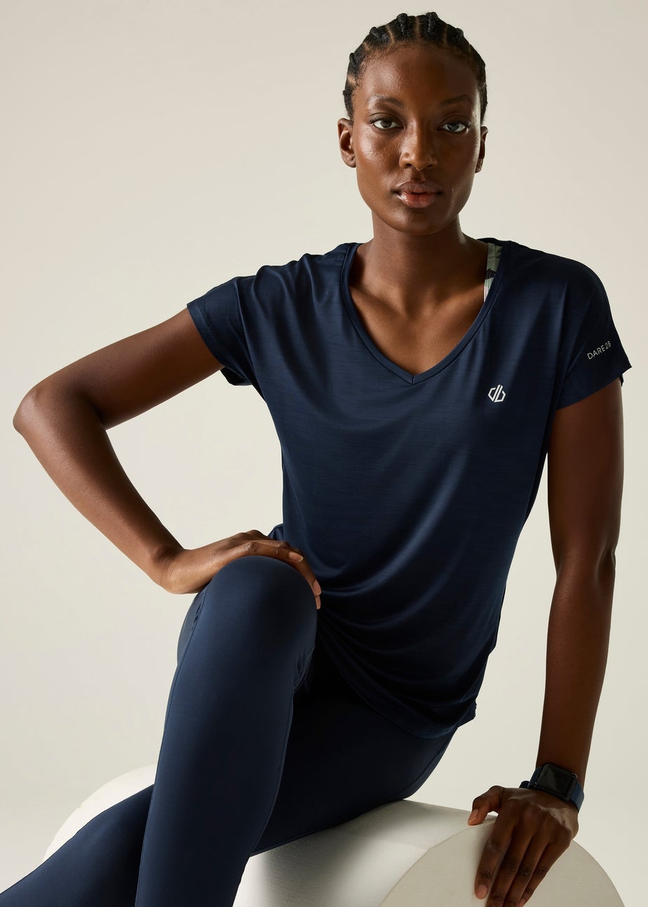 Dare 2b Navy Vigilant Quick Drying, Anti-Bacterial T-Shirt