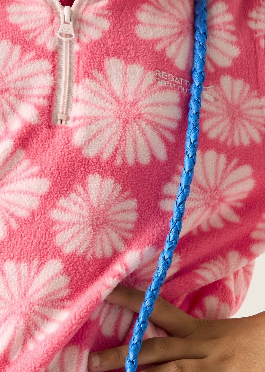 Regatta Pink Haze Petal Flower Hot Shot II Anti-Pill, Symmetry Fleece (3-13 Years)