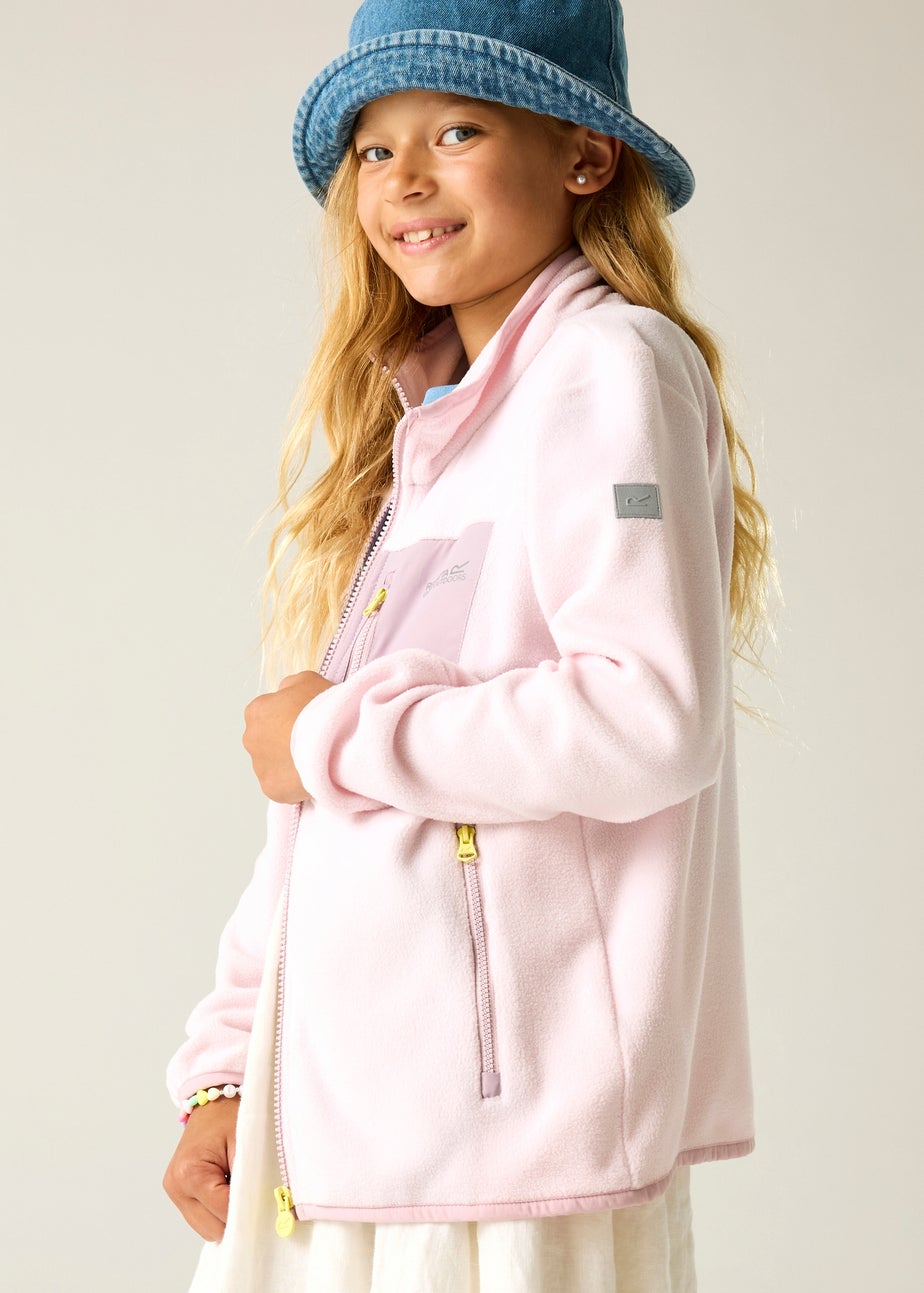 Regatta Haze Pink Junior Frankie Full Zip Fleece (3-13 Years)