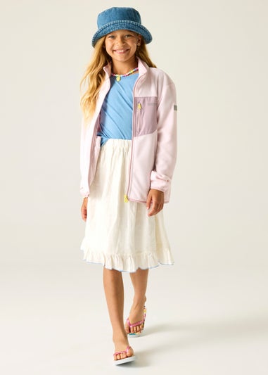 Regatta Haze Pink Junior Frankie Full Zip Fleece (3-13 Years)