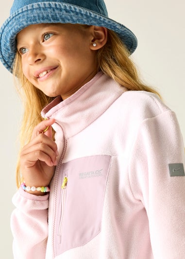 Regatta Haze Pink Junior Frankie Full Zip Fleece (3-13 Years)
