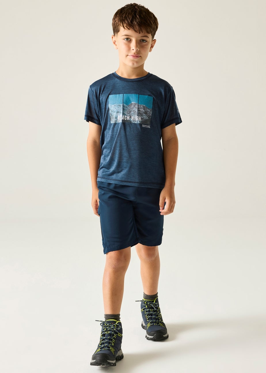 Regatta Navy Sorcer III Water-Repellent, UPF 50 Shorts (3-13 Years)